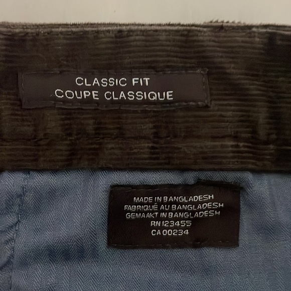 Black Brown 1826 Men’s Corduroy Pants Trousers Size 38 Brown - Picture 7 of 9